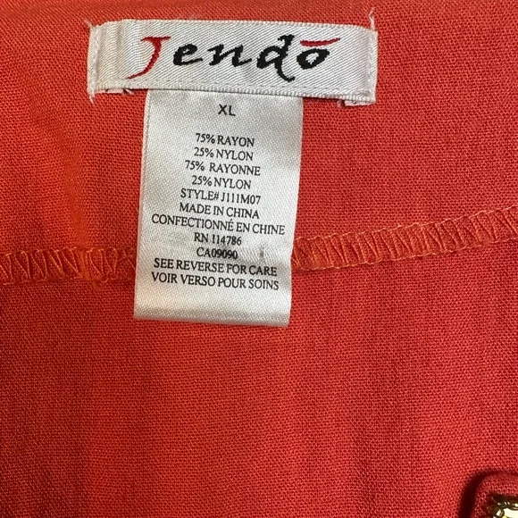 Venezia Women's Orange Embellished Blouse - Picture 3 of 3